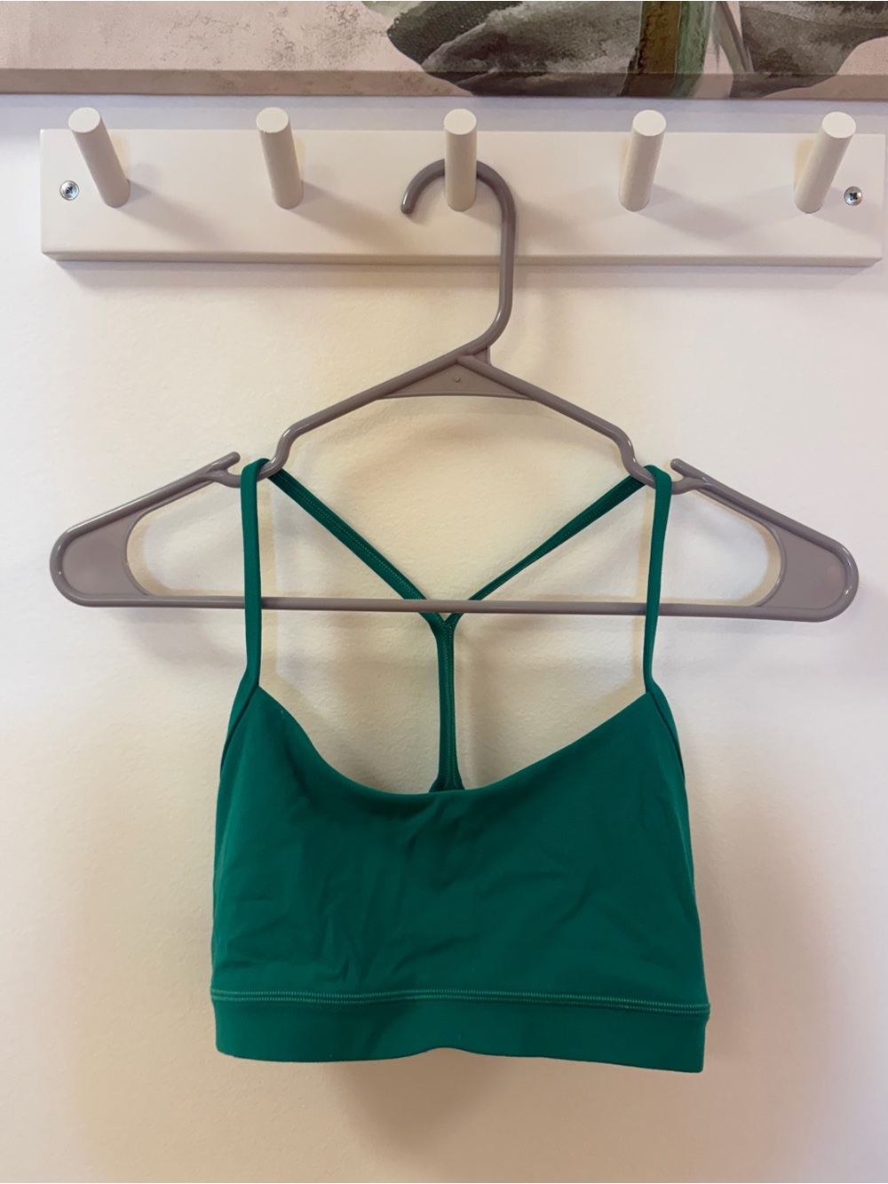 Emerald Green lululemon Flow Y with clasp Sports Bra